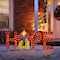 Glitzhome® 80.75"L Lighted Christmas 2D Fabric Nativity HOPE Outdoor Decor Set